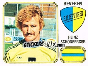 Sticker Heinz Schonberger - Football Belgium 1980-1981 - Panini