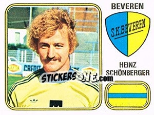 Sticker Heinz Schonberger - Football Belgium 1980-1981 n. 104 - Panini