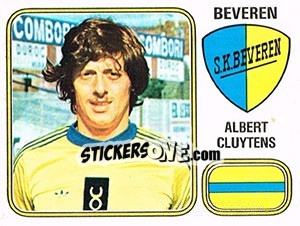 Sticker Albert Cluytens - Football Belgium 1980-1981 n. 105 - Panini