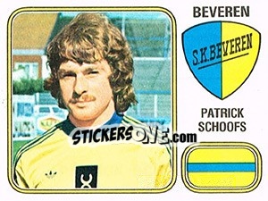 Sticker Patrick Schoofs - Football Belgium 1980-1981 n. 109 - Panini