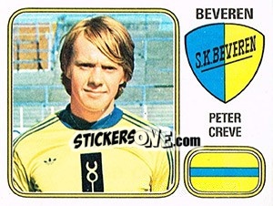 Cromo Peter Creve - Football Belgium 1980-1981 - Panini
