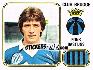 Cromo Fons Bastijns - Football Belgium 1980-1981 - Panini
