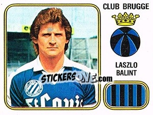 Sticker Laszlo Balint - Football Belgium 1980-1981 - Panini