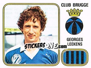 Cromo Georges Leekens - Football Belgium 1980-1981 n. 119 - Panini