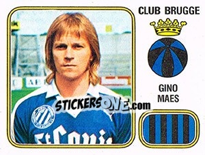 Figurina Gino Maes - Football Belgium 1980-1981 - Panini
