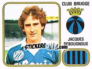 Sticker Jacques Debougnoux - Football Belgium 1980-1981 - Panini