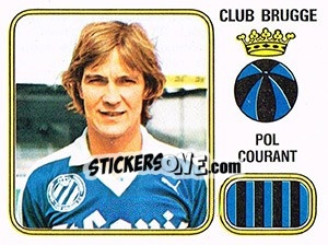 Figurina Pol Courant - Football Belgium 1980-1981 - Panini
