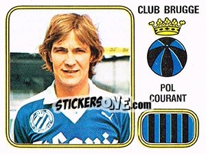 Sticker Pol Courant - Football Belgium 1980-1981 n. 123 - Panini