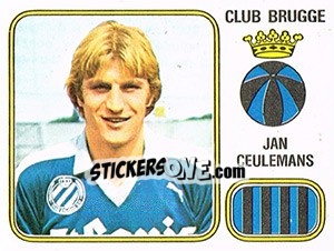 Cromo Jan Ceulemans - Football Belgium 1980-1981 - Panini