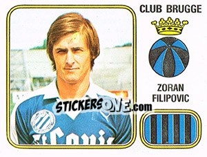 Figurina Zoran Filipovic - Football Belgium 1980-1981 - Panini