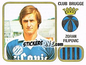 Sticker Zoran Filipovic - Football Belgium 1980-1981 n. 126 - Panini
