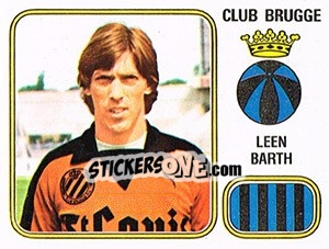 Sticker Leen Barth - Football Belgium 1980-1981 - Panini