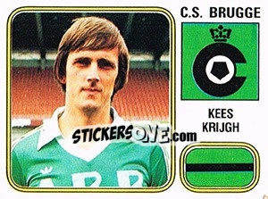 Sticker Kees Krijgh - Football Belgium 1980-1981 - Panini