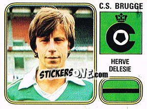 Figurina Herve Delesie - Football Belgium 1980-1981 - Panini