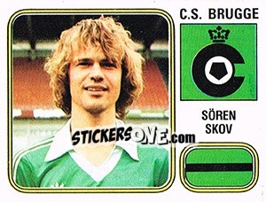 Cromo Soren Skov - Football Belgium 1980-1981 - Panini