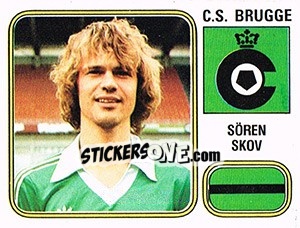 Sticker Soren Skov - Football Belgium 1980-1981 n. 141 - Panini