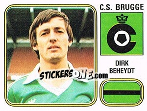 Figurina Dirk Beheyt - Football Belgium 1980-1981 - Panini