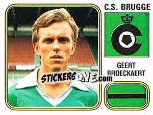 Cromo Geert Broeckaert - Football Belgium 1980-1981 - Panini