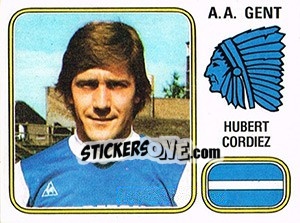 Figurina Hubert Cordiez - Football Belgium 1980-1981 - Panini