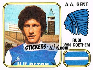 Figurina Rudi van Goethem - Football Belgium 1980-1981 - Panini