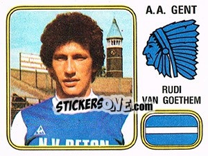 Figurina Rudi van Goethem - Football Belgium 1980-1981 n. 156 - Panini