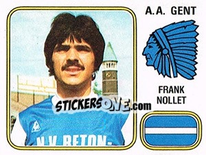 Sticker Frank Nollet - Football Belgium 1980-1981 n. 157 - Panini