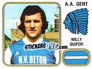 Sticker Willy Quipor - Football Belgium 1980-1981 n. 158 - Panini