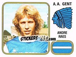 Sticker Andre Raes - Football Belgium 1980-1981 - Panini
