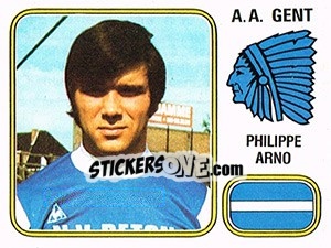 Sticker Philippe Arno - Football Belgium 1980-1981 - Panini