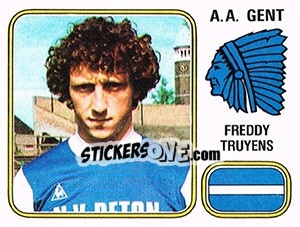 Sticker Freddy Truyens - Football Belgium 1980-1981 n. 163 - Panini