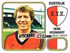 Sticker Henk Houwaart - Football Belgium 1980-1981 - Panini