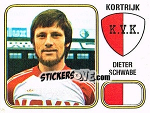 Sticker Dieter Schwabe - Football Belgium 1980-1981 n. 171 - Panini
