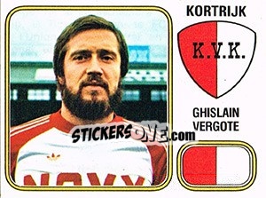 Sticker Ghislain Vergote - Football Belgium 1980-1981 - Panini
