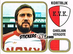 Figurina Ghislain Vergote - Football Belgium 1980-1981 - Panini