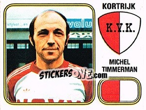 Sticker Michel Timmerman - Football Belgium 1980-1981 - Panini