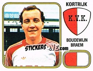 Sticker Boudewijn Braem - Football Belgium 1980-1981 - Panini