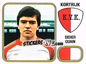 Sticker Didier Quain - Football Belgium 1980-1981 n. 177 - Panini