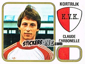 Sticker Claude Carbonelle - Football Belgium 1980-1981 n. 182 - Panini