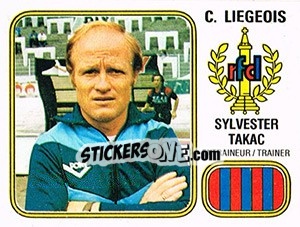 Sticker Sylvester Takac - Football Belgium 1980-1981 n. 186 - Panini