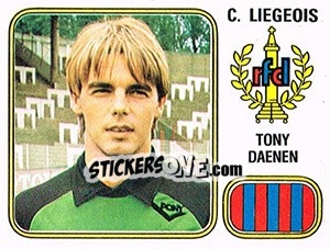 Cromo Tony Daenen - Football Belgium 1980-1981 n. 187 - Panini