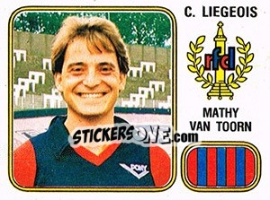 Sticker Mathy van Toorn - Football Belgium 1980-1981 n. 189 - Panini