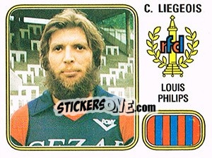 Figurina Louis Philips - Football Belgium 1980-1981 - Panini