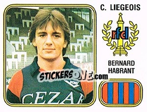 Sticker Bernard Habrant - Football Belgium 1980-1981 n. 192 - Panini