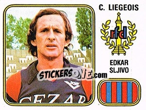 Sticker Edkar Sljivo - Football Belgium 1980-1981 - Panini