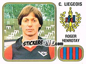 Cromo Roger Henrotay - Football Belgium 1980-1981 n. 195 - Panini