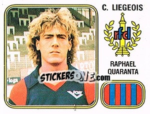 Sticker Raphael Quaranta - Football Belgium 1980-1981 - Panini