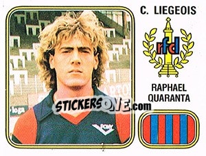 Sticker Raphael Quaranta - Football Belgium 1980-1981 n. 196 - Panini