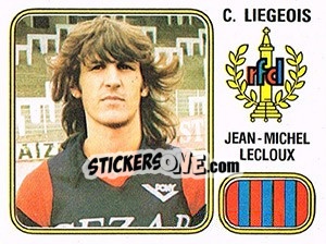 Sticker Jean-Michel Lecloux - Football Belgium 1980-1981 - Panini