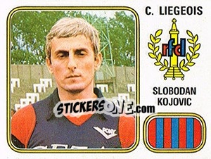Sticker Slobodan Kojovic - Football Belgium 1980-1981 - Panini