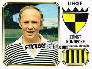 Sticker Ernst Kunnecke - Football Belgium 1980-1981 - Panini